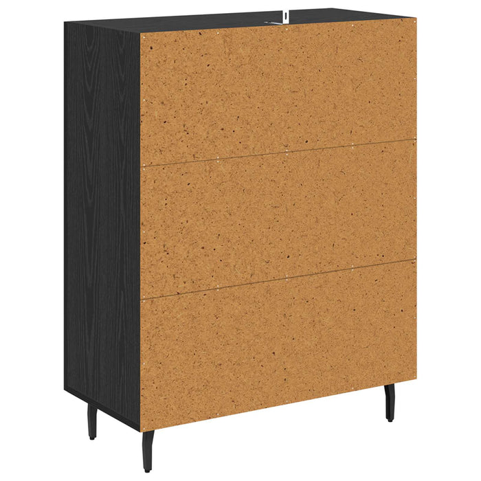 Bufet Stejar Negru 69,5 x 34 x 90 cm Lemn compozit - WALTI WALTI