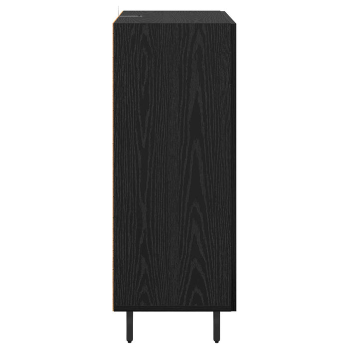 Bufet Stejar Negru 69,5 x 34 x 90 cm Lemn compozit - WALTI WALTI