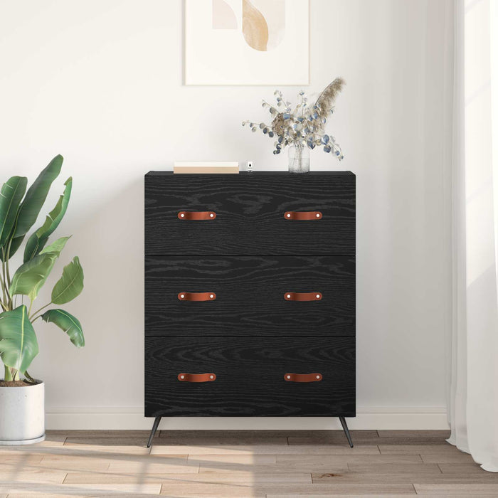 Comodă cu sertare Stejar Negru 69,5 x 34 x 90 cm Lemn prelucrat WALTI