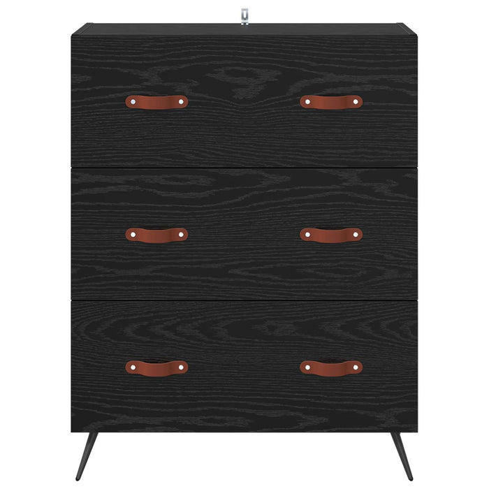 Comodă cu sertare Stejar Negru 69,5 x 34 x 90 cm Lemn prelucrat WALTI