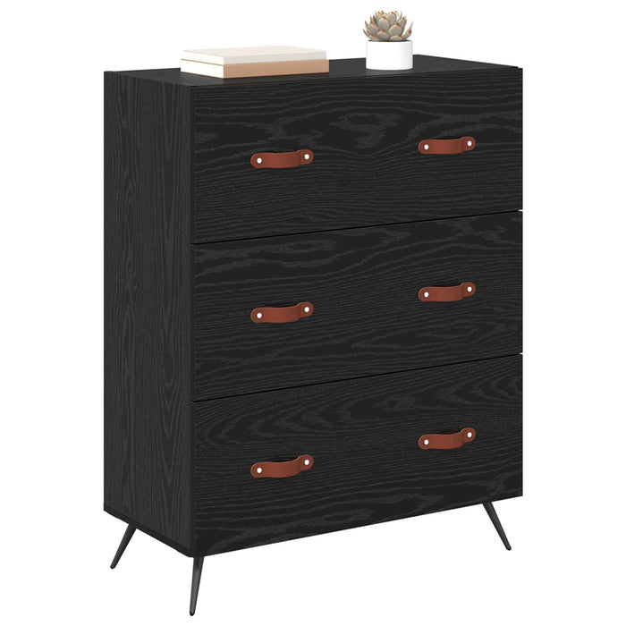 Comodă cu sertare Stejar Negru 69,5 x 34 x 90 cm Lemn prelucrat WALTI