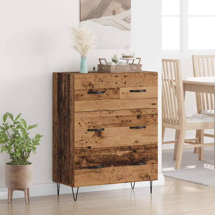 Bufet Lemn Vechi 69,5 x 34 x 90 cm Lemn Ingineresc și Fier - WALTI WALTI