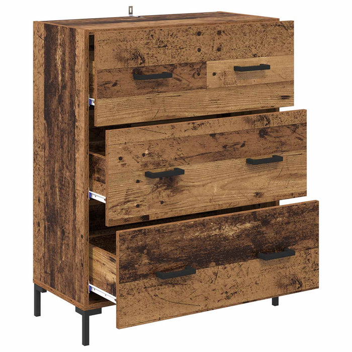 Bufet Lemn Vechi 69,5 x 34 x 90 cm Lemn Ingineresc și Fier - WALTI WALTI