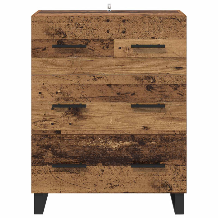 Bufet Lemn Vechi 69,5 x 34 x 90 cm Lemn Ingineresc și Fier - WALTI WALTI