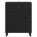 Bufet Stejar Negru 69,5 x 34 x 90 cm Lemn Ingineresc și Fier - WALTI WALTI