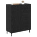 Bufet Stejar Negru 69,5 x 34 x 90 cm Lemn Ingineresc și Fier - WALTI WALTI