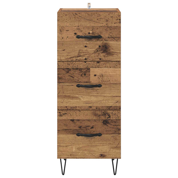 Bufet cu sertar Lemn vechi 34 x 34.5 x 90 cm Lemn compozit - WALTI WALTI