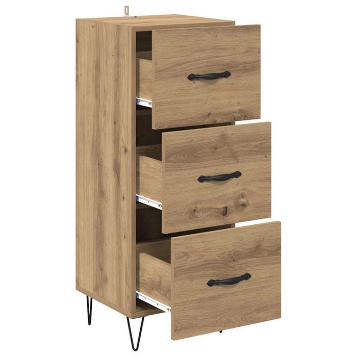 Bufet stejar artizanal 34 x 34.5 x 90 cm Lemn compozit - WALTI WALTI