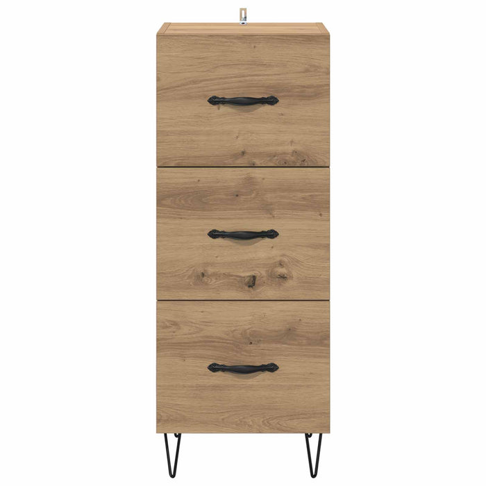 Bufet stejar artizanal 34 x 34.5 x 90 cm Lemn compozit - WALTI WALTI