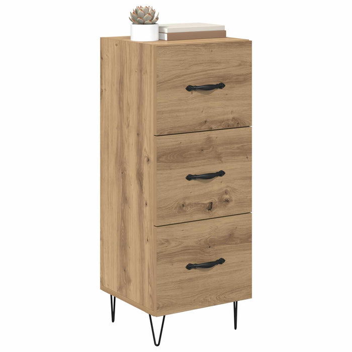 Bufet stejar artizanal 34 x 34.5 x 90 cm Lemn compozit - WALTI WALTI