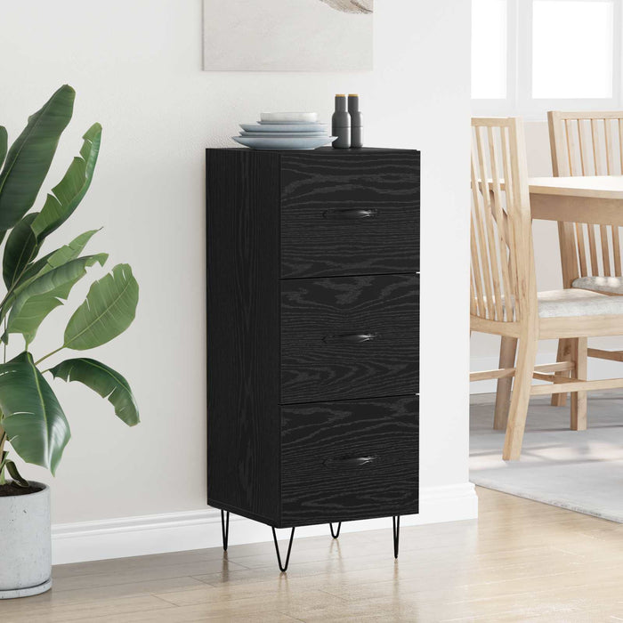 Bufet Stejar negru 34 x 34.5 x 90 cm Lemn compozit - WALTI WALTI
