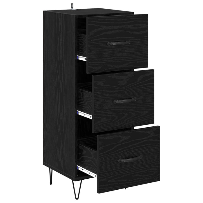 Bufet Stejar negru 34 x 34.5 x 90 cm Lemn compozit - WALTI WALTI