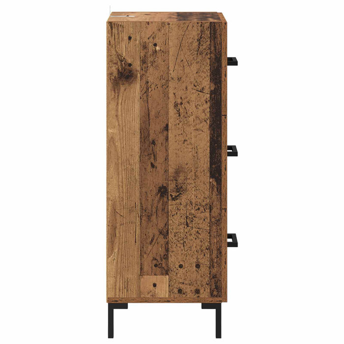 Bufet cu sertar Lemn vechi 34,5 x 34 x 90 cm Lemn compozit - WALTI WALTI