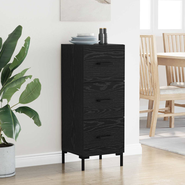 Bufet cu sertar Stejar Negru 34,5 x 34 x 90 cm Lemn compozit - WALTI WALTI