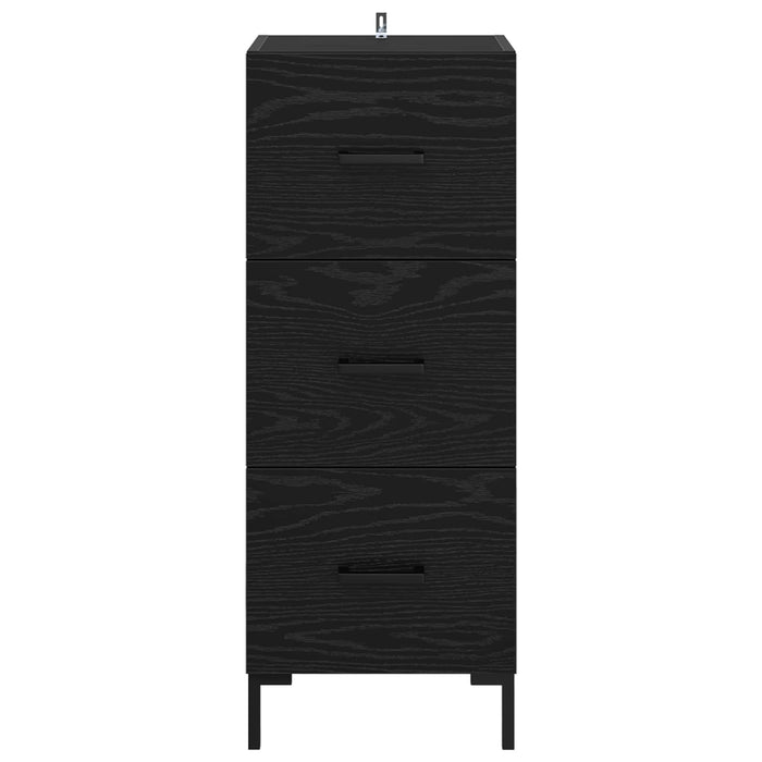 Bufet cu sertar Stejar Negru 34,5 x 34 x 90 cm Lemn compozit - WALTI WALTI