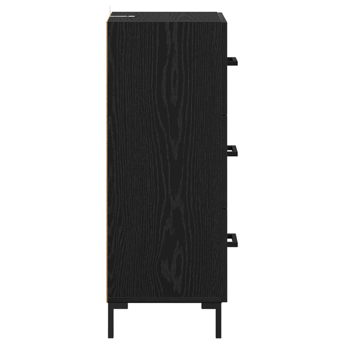 Bufet cu sertar Stejar Negru 34,5 x 34 x 90 cm Lemn compozit - WALTI WALTI