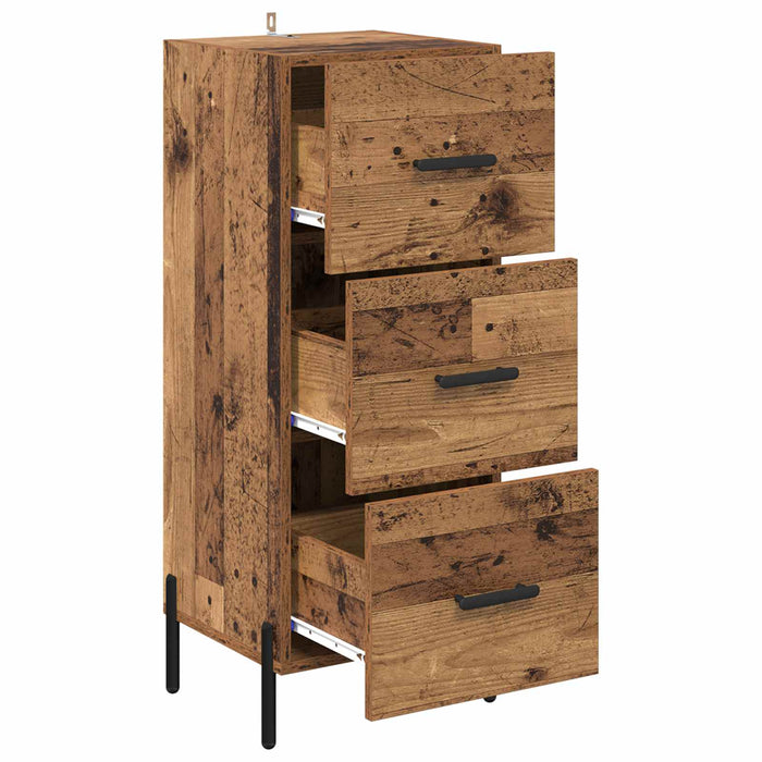 Bufet cu sertar Lemn vechi 34 x 34.5 x 90 cm Lemn compozit - WALTI WALTI