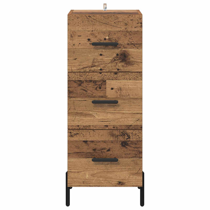 Bufet cu sertar Lemn vechi 34 x 34.5 x 90 cm Lemn compozit - WALTI WALTI