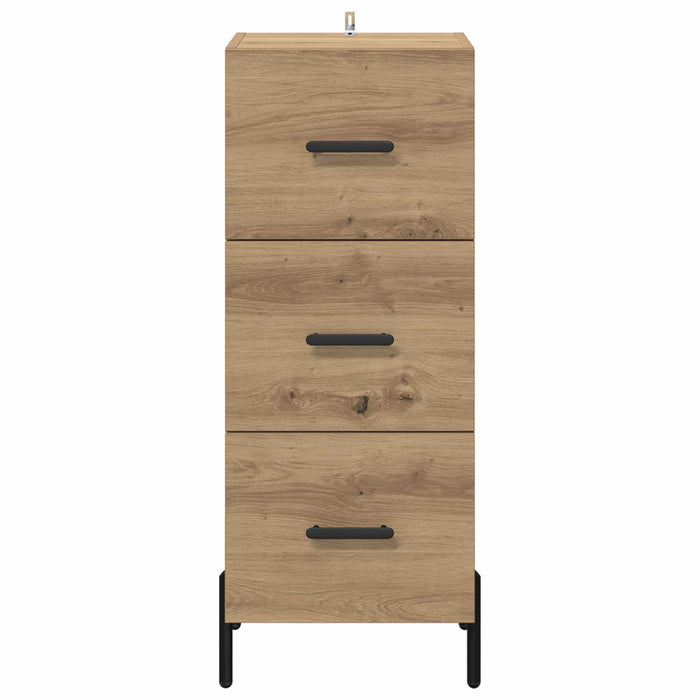 Bufet stejar artizanal 34 x 34.5 x 90 cm Lemn compozit - WALTI WALTI