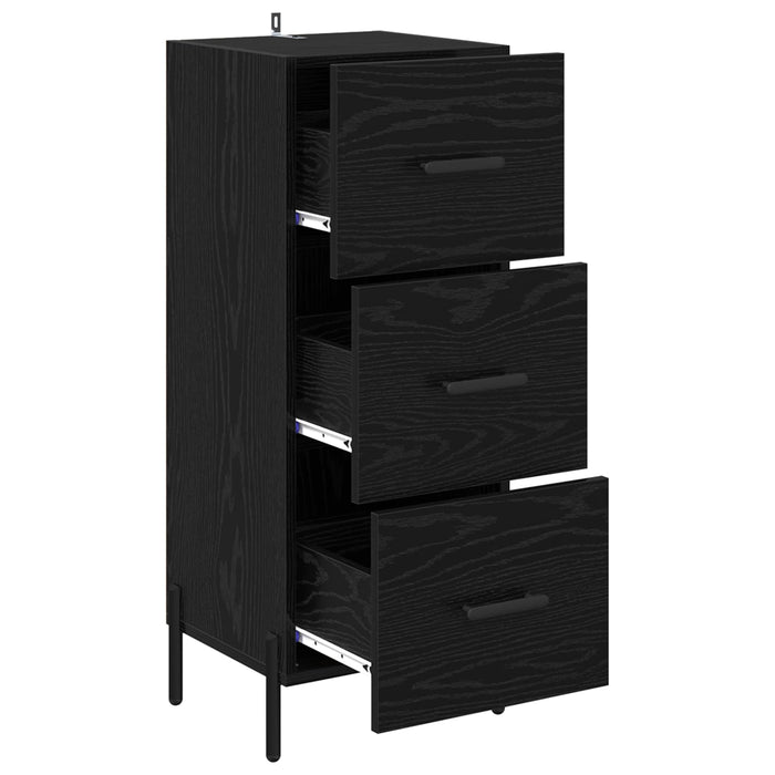 Bufet cu sertar Stejar negru 34 x 34.5 x 90 cm Lemn compozit - WALTI WALTI