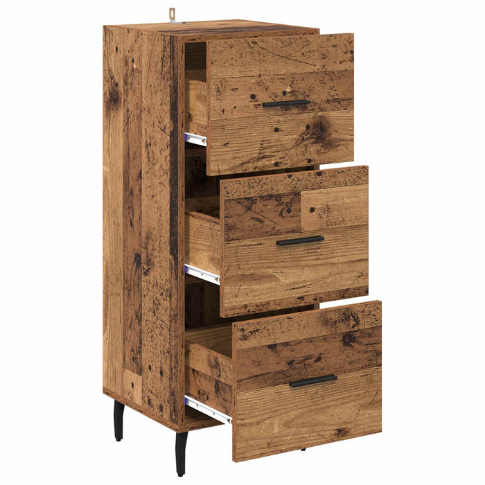 Bufet cu sertar Lemn vechi 34 x 34.5 x 90 cm Lemn compozit - WALTI WALTI