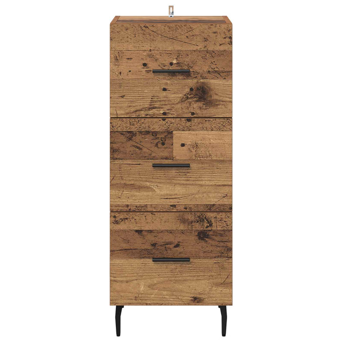 Bufet cu sertar Lemn vechi 34 x 34.5 x 90 cm Lemn compozit - WALTI WALTI