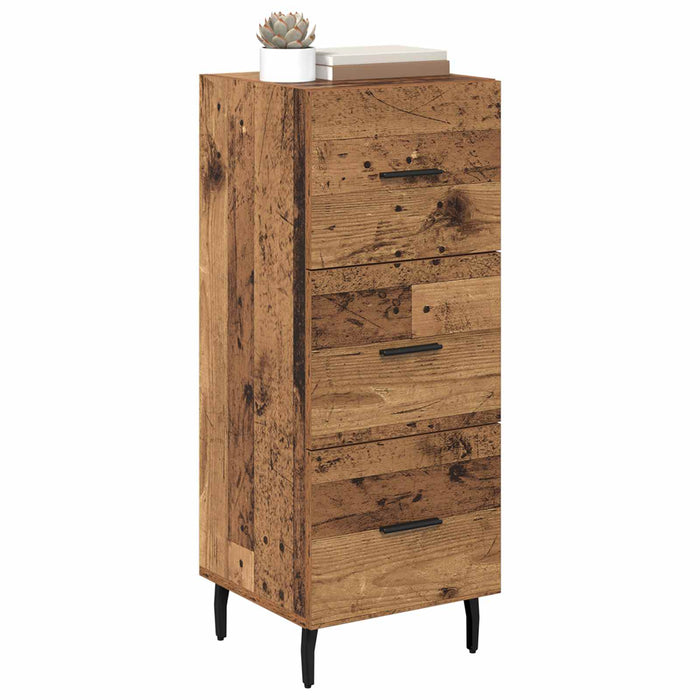 Bufet cu sertar Lemn vechi 34 x 34.5 x 90 cm Lemn compozit - WALTI WALTI