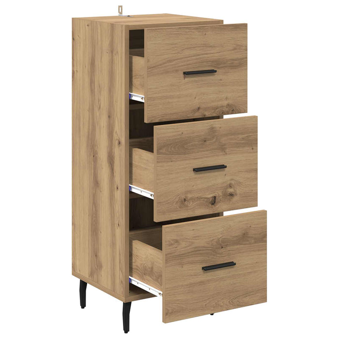 Bufet stejar artizanal 34 x 34.5 x 90 cm Lemn compozit - WALTI WALTI