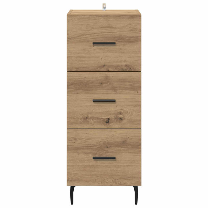 Bufet stejar artizanal 34 x 34.5 x 90 cm Lemn compozit - WALTI WALTI
