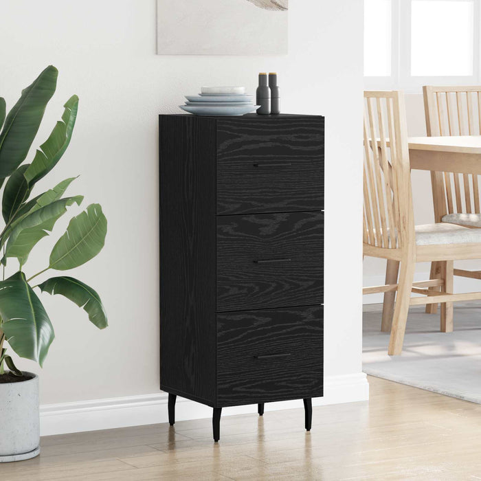 Bufet cu sertar Stejar negru 34 x 34.5 x 90 cm Lemn compozit - WALTI WALTI