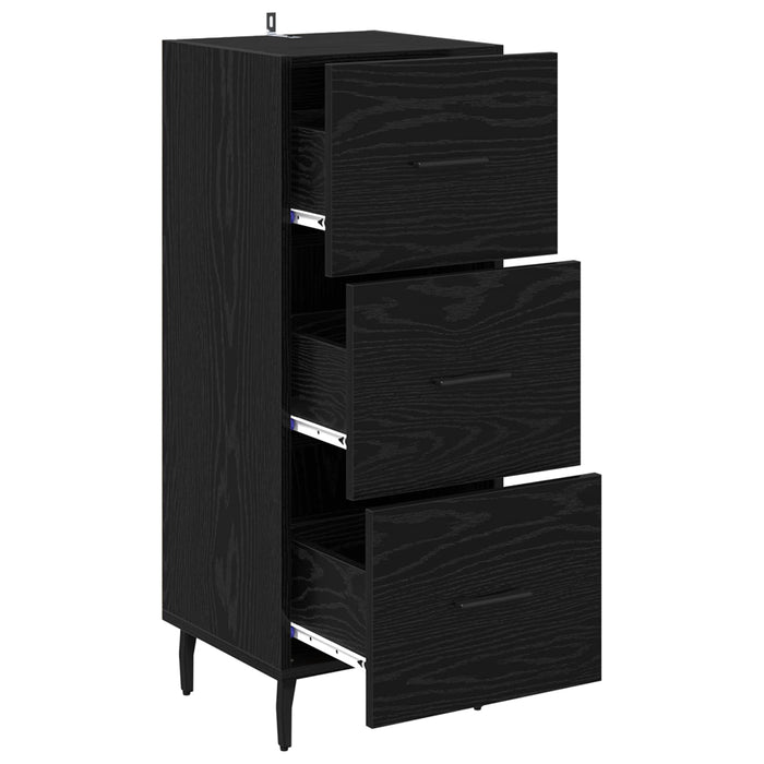 Bufet cu sertar Stejar negru 34 x 34.5 x 90 cm Lemn compozit - WALTI WALTI