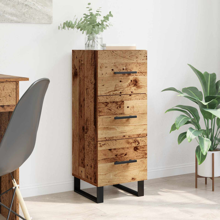 Bufet Lemn Vechi 34,5 x 34 x 90 cm Lemn Ingineresc și Fier - WALTI WALTI