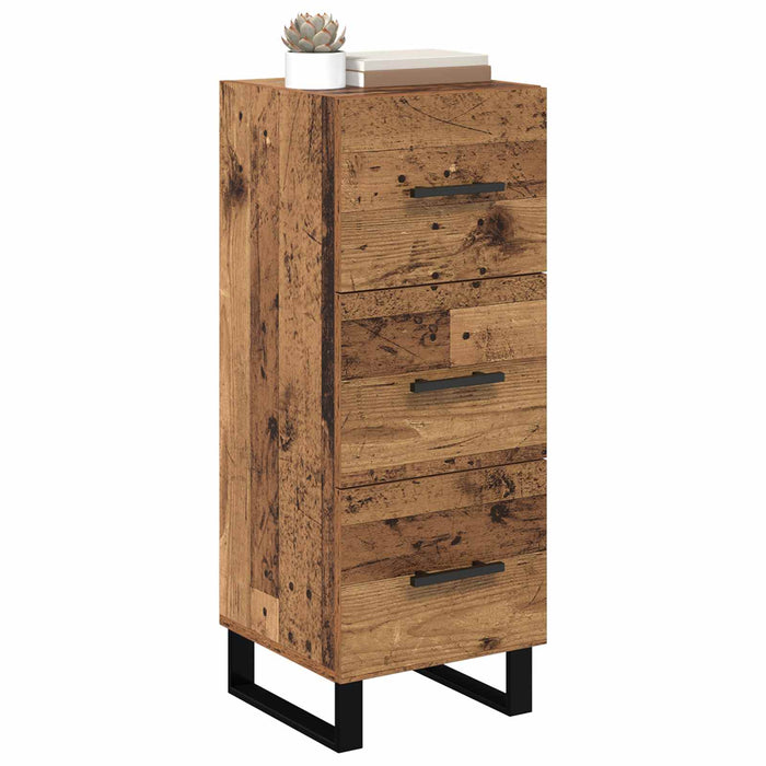 Bufet Lemn Vechi 34,5 x 34 x 90 cm Lemn Ingineresc și Fier - WALTI WALTI