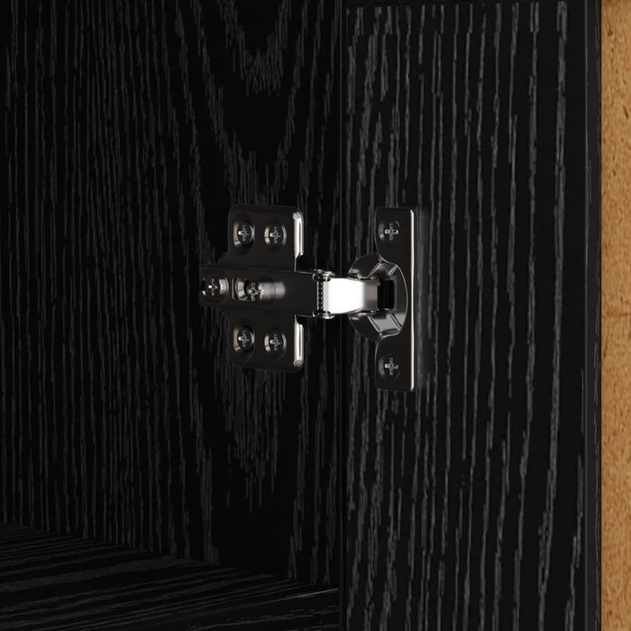 Bufet Stejar Negru 69,5 x 34 x 90 cm Lemn compozit - WALTI WALTI