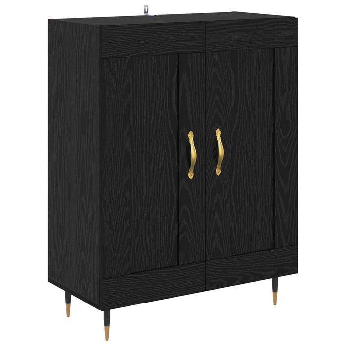 Bufet Stejar Negru 69,5 x 34 x 90 cm Lemn compozit - WALTI WALTI