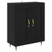 Bufet Stejar Negru 69,5 x 34 x 90 cm Lemn compozit - WALTI WALTI