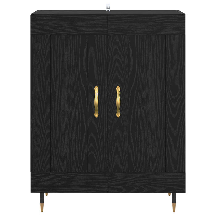 Bufet Stejar Negru 69,5 x 34 x 90 cm Lemn compozit - WALTI WALTI