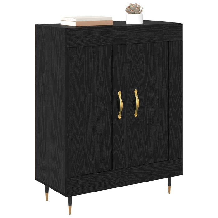 Bufet Stejar Negru 69,5 x 34 x 90 cm Lemn compozit - WALTI WALTI