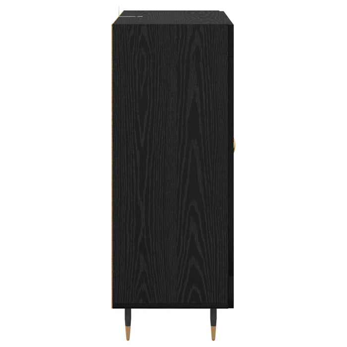 Bufet Stejar Negru 69,5 x 34 x 90 cm Lemn compozit - WALTI WALTI