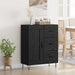 Bufet cu sertar Stejar Negru 69,5 x 34 x 90 cm Lemn prelucrat - WALTI WALTI