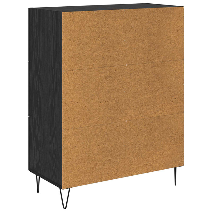 Bufet cu sertar Stejar Negru 69,5 x 34 x 90 cm Lemn prelucrat - WALTI WALTI