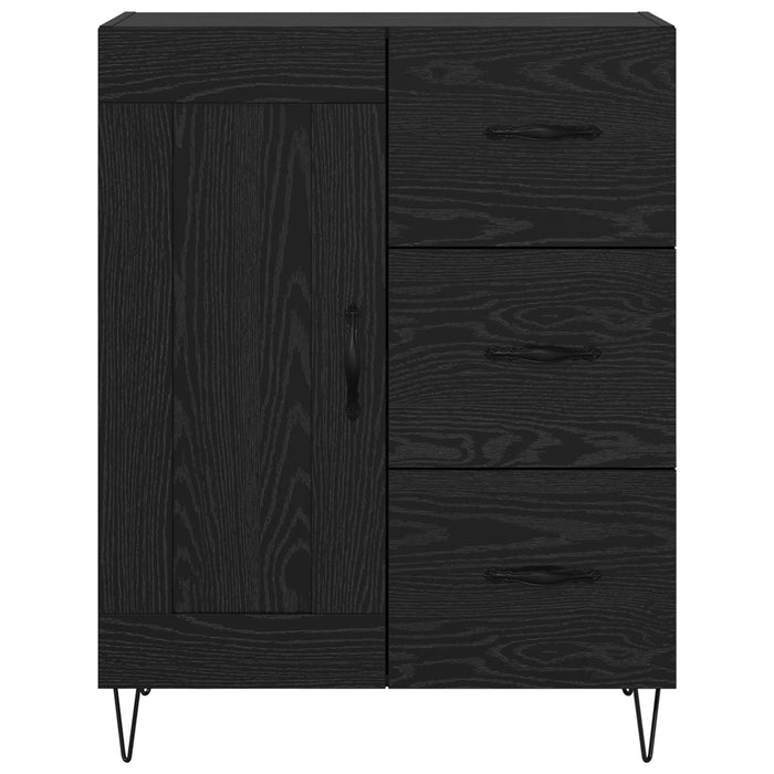 Bufet cu sertar Stejar Negru 69,5 x 34 x 90 cm Lemn prelucrat - WALTI WALTI