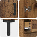 Bufet cu sertar Lemn vechi 69.5 x 34 x 90 cm Lemn compozit - WALTI WALTI
