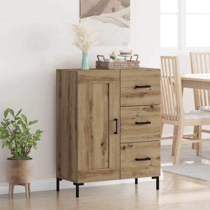 Bufet stejar artizanal 69.5 x 34 x 90 cm Lemn compozit - WALTI WALTI