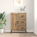 Bufet stejar artizanal 69.5 x 34 x 90 cm Lemn compozit - WALTI WALTI