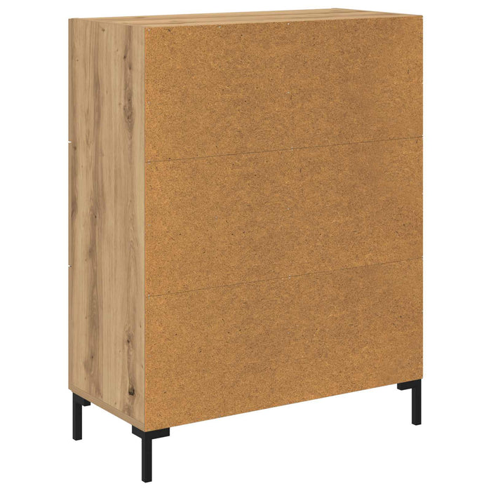 Bufet stejar artizanal 69.5 x 34 x 90 cm Lemn compozit - WALTI WALTI