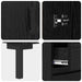 Bufet cu sertar Stejar negru 69.5 x 34 x 90 cm Lemn compozit - WALTI WALTI