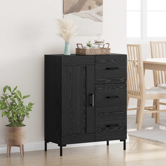 Bufet cu sertar Stejar negru 69.5 x 34 x 90 cm Lemn compozit - WALTI WALTI