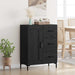Bufet cu sertar Stejar negru 69.5 x 34 x 90 cm Lemn compozit - WALTI WALTI