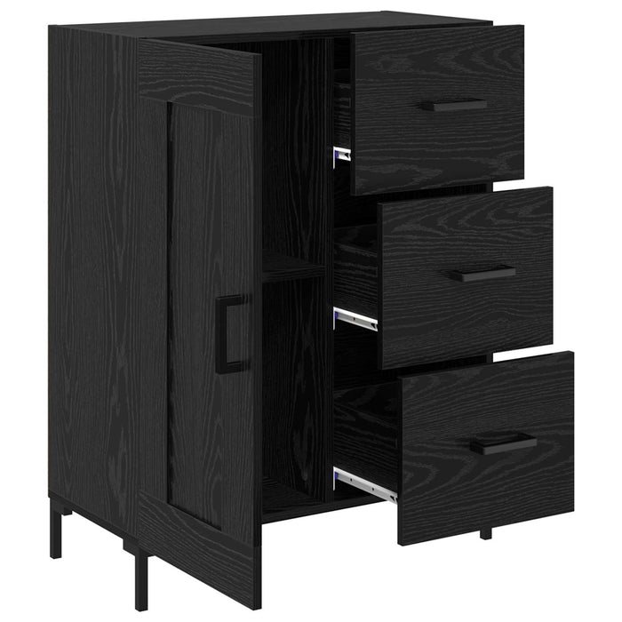 Bufet cu sertar Stejar negru 69.5 x 34 x 90 cm Lemn compozit - WALTI WALTI